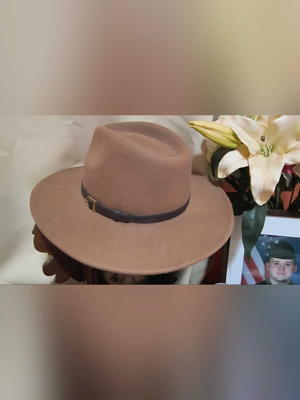 Wool Olive And pique Billie Hat